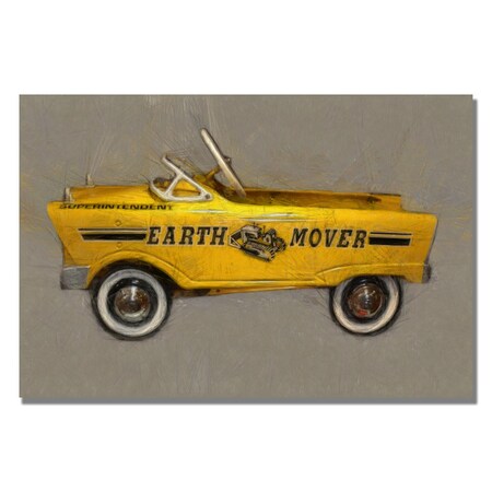Michelle Calkins 'Earth Mover Pedal Car' Canvas Art,16x24